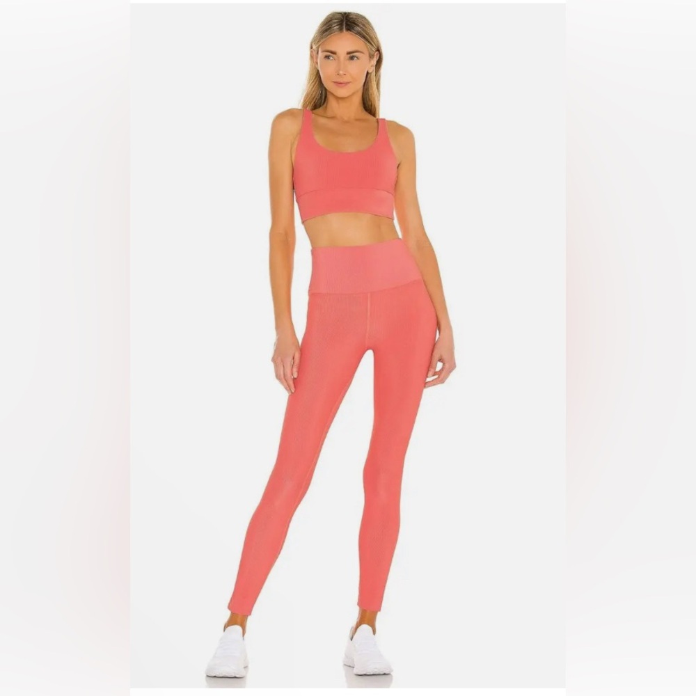 Beach Riot Sport Ribbed Coral set